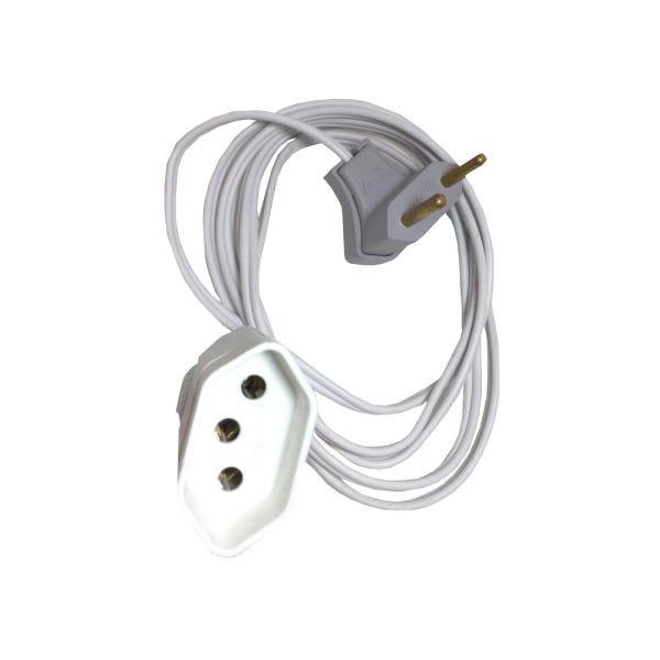Extensão Cabo Paralelo 10/20a 55 Metros Plug 90º 2x1,0mm - 1