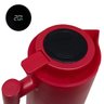 Garrafa Térmica de 1 Litro com Termômetro Digital Quente Frio Chá Café C/ Cabo de Madeira - Vermelho - 5
