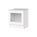 Ver imagem 3 de Balcão 80cm 100% MDF para Forno de Embutir com Tampo Branco HP/Calcare Americana