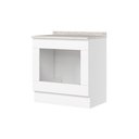 Ver imagem 3 de Balcão 80cm 100% MDF para Forno de Embutir com Tampo Branco HP/Calcare Americana
