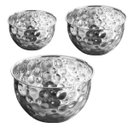 Ver imagem 1 de Tigela Inox Bowl Cumbuca Kit 3 Uni Fruta Salada Buffet Refeiçao Mesa Posta Sala de Jantar Versatil M