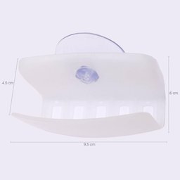 Porta Esponja com Ventosa Cozinha Suporte para Bucha de Pia Branco Plástico Cinquetti - 4