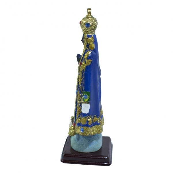 Nossa Senhora Aparecida 14cm Enfeite Resina Imagem Religiosa - 2