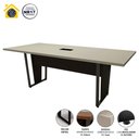 Ver imagem 2 de Mesa de Reunião 2m e 4 Cadeiras Escritório Ergonômicas F5 Cor:cinza Sagrado com Preto