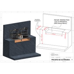Parrilla Dupla de Alvenaria 118x45 Grelha Uruguaia com Elevação e 6 Espetos - 5