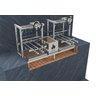 Parrilla Dupla de Alvenaria 118x45 Grelha Uruguaia com Elevação e 6 Espetos - 4