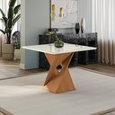 Ver imagem 6 de Conjunto Sala de Jantar Luna Kappesberg 4 Cadeiras Veludo Titanio