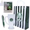 Kit Palmeiras Caneca Chopp Lanterna Cortador Caneta Sacola - 1