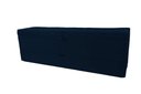 Ver imagem 2 de Recamier Puff Baú Sapateira com Gaveta 1,38cm para Cama Box Padrão - Azul Marinho