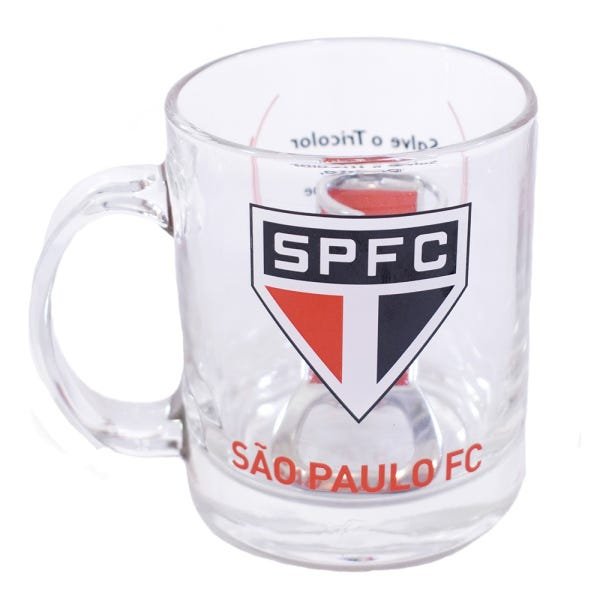 Caneca São Paulo De Vidro Com Abridor De Garrafas 350ml Spfc - 4