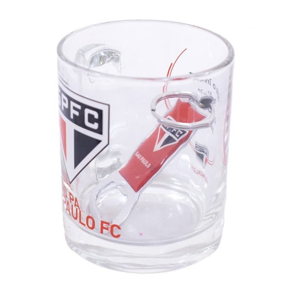 Caneca São Paulo De Vidro Com Abridor De Garrafas 350ml Spfc - 5