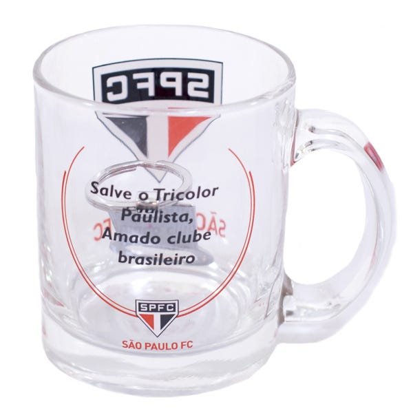 Caneca São Paulo De Vidro Com Abridor De Garrafas 350ml Spfc - 2