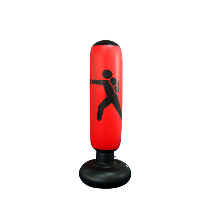 Saco de Boxe Pancada Inflável para Treinos Vermelho | MadeiraMadeira