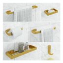 Ver imagem 1 de Kit de Acessórios para Banheiro 6 Peças Dourado - Rede Móveis