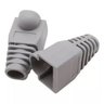 Kit 100 Capas Protetoras P/conector Rj45 Utp Cat5 Cat6 Cinza - 4