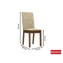 Ver imagem 4 de Conjunto Sala de Jantar Mesa Tampo em Vidro 4 Cadeiras Martina Madesa