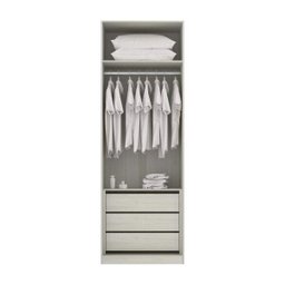 Módulo Closet 3 Gavetas 1 Maleiro 1 Cabideiro 80,4cm Prime Luciane Móveis - 1