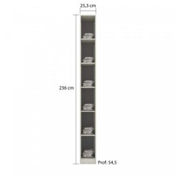 Módulo Closet 5 Prateleiras 25,3cm Prime Luciane Móveis - 2