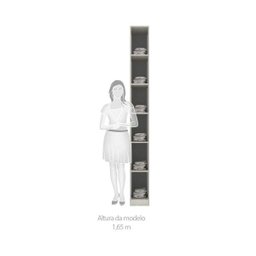 Módulo Closet 5 Prateleiras 25,3cm Prime Luciane Móveis - 3