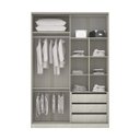 Ver imagem 1 de Módulo Closet 3 Gavetas 2 Cabideiros 1 Maleiro Nicho Colmeia 159,2 Prime Luciane Móveis