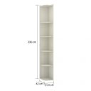 Ver imagem 3 de Cantoneira Alta Modulado 31,4cm com 4 Prateleiras Prime Luciane Móveis