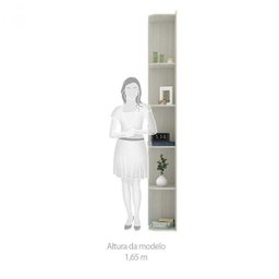 Cantoneira Alta Modulado 31,4cm com 4 Prateleiras Prime Luciane Móveis - 4