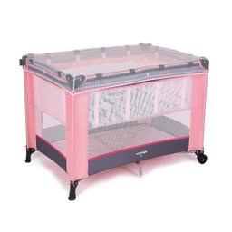 Berço Portátil Fit - Geo Rosa - Voyage - 1