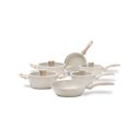 Ver imagem 1 de Jogo de Panelas Brinox Antiaderente Ceramic Life 6 Peças Sirius com Indução Vanilla