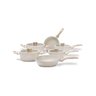 Jogo de Panelas Brinox Antiaderente Ceramic Life 6 Peças Sirius com Indução Vanilla - 1