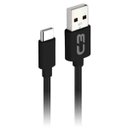 Ver imagem 1 de Cabo USB-C para USB - 2 Metros - Preto - C3Tech CB-C21BK C3PLUS