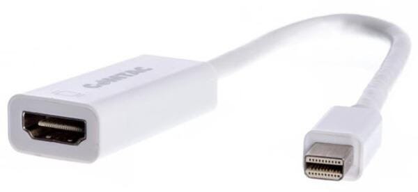 Cabo Adaptador Mini DisplayPort para HDMI - 15cm DisplayPort M X HDMI F - Comtac 9284 - 1