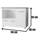 Ver imagem 5 de Balcão para Cooktop Ana 5 Bocas 3 Portas Moblis Cor:branco