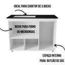 Ver imagem 4 de Balcão para Cooktop Ana 5 Bocas 3 Portas Moblis Cor:branco