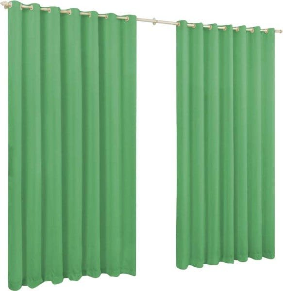 Cortina Roma 4 Metros Para Sala E Quarto:Verde Bandeira