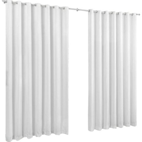 Cortina Roma 4 Metros Para Sala E Quarto:Branco