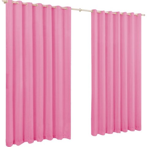 Cortina Roma 4 Metros Para Sala E Quarto:Rosa