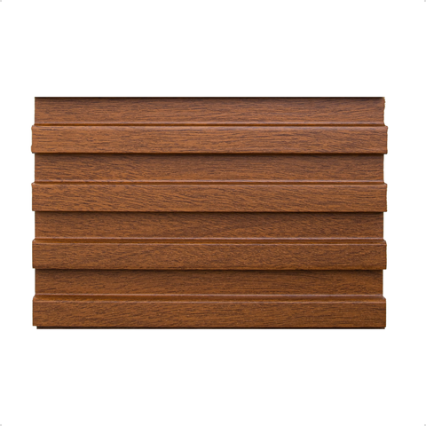 Kit 2 Painel Ripado Pvc 3d Decorativo 2,70m X 16cm Cor: Placa Ripado Carvalho