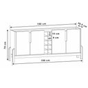 Ver imagem 2 de Aparador Buffet 4 Portas 190cm Off White e Cedro com Adega