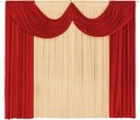 Ver imagem 1 de Cortina Paris 3 00 X 2 80 Para Sala Ou Quarto:Vermelho e Avelã