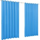 Ver imagem 1 de Cortina Roma Oxford 3 Metros Para Sala E Quarto:Azul Bebê