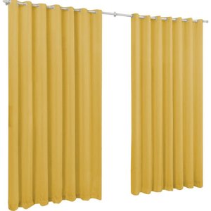 Cortina Roma Oxford 3 Metros Para Sala E Quarto:Amarelo