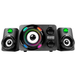 Caixa de Som Gamer K-Mex Ss-9800 - 2.1 com Subwoofer - com LED Multicores - Conector P2 - 1