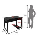 Ver imagem 4 de Mesa para Computador Gamer 105x74cm Me4161 Preto