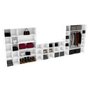 Ver imagem 1 de Kit Closet Modular M18+105+124 M100.2021.b (casa Comérico) Mundi Moveis