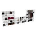 Ver imagem 3 de Kit Closet Modular M18+105+124 M100.2021.b (casa Comérico) Mundi Moveis