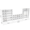 Ver imagem 2 de Kit Closet Modular M18+105+124 M100.2021.b (casa Comérico) Mundi Moveis