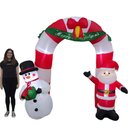 Ver imagem 2 de Arco Inflavel Natalino Portal Natal Passagem 2 Metros Porta Entrada Loja Shopping Casa Decoraçao Com