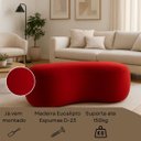 Ver imagem 4 de Puff Feijão Orgânico Moderno 100cm Escultural Suede Curvo