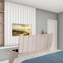 Ver imagem 1 de Calçadeira Baú Recamier Queen 160CM Alanis Suede Bege - D A DECOR