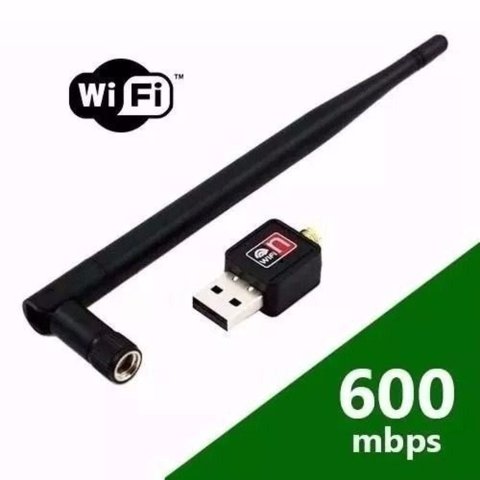 Adaptador Wireless USB sem Fio Antena Wifi 600MDPS